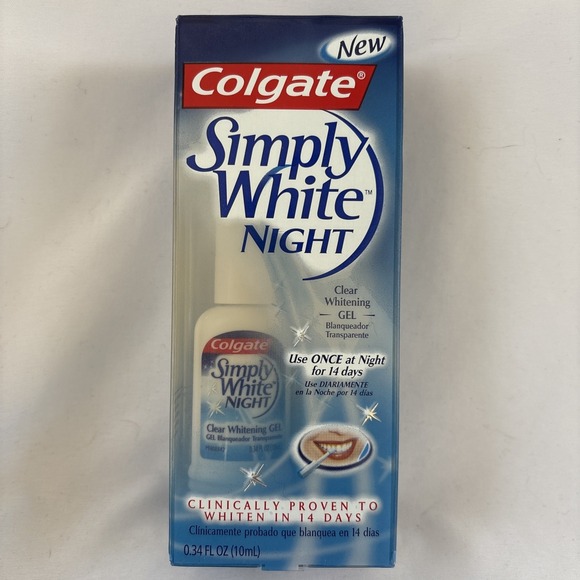 Colgate Simply White‎ NIGHT Discontinued Clear Whitening Gel NEW - Picture 1 of 3